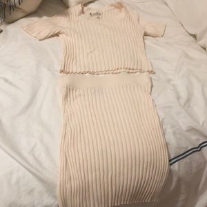 For love & lemons matching skirt and cropped top